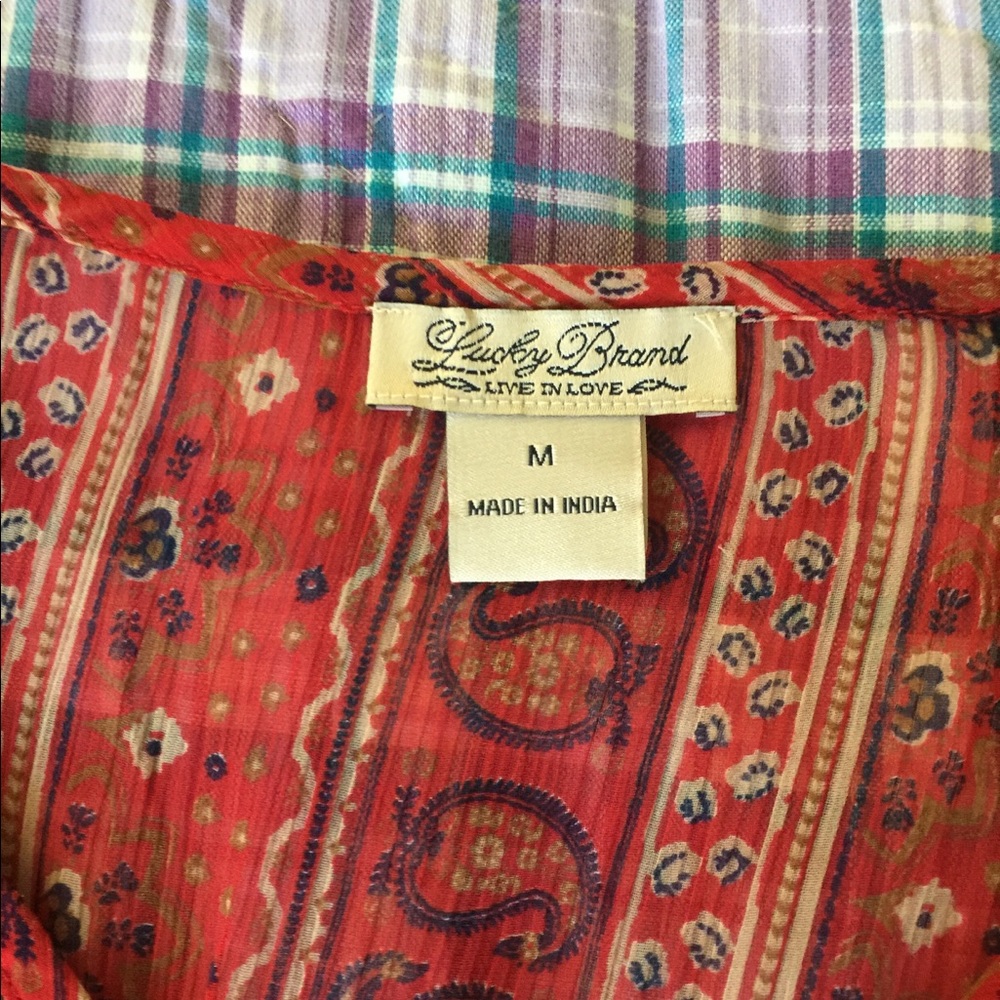 Lucky Brand Red Blouse - Picture 3 of 4